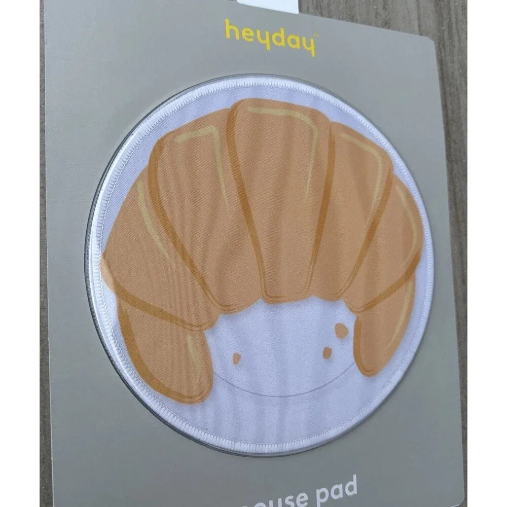 Heyday Mousepad Croissant 8” Style Brand New Gaming Mouse Pad Office Work Pad
